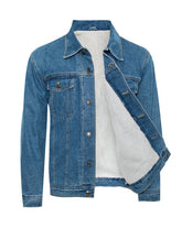 Men's Winter Sherpa Lined Denim Jacket | Zarnesh