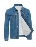 Men's Winter Sherpa Lined Denim Jacket | Zarnesh
