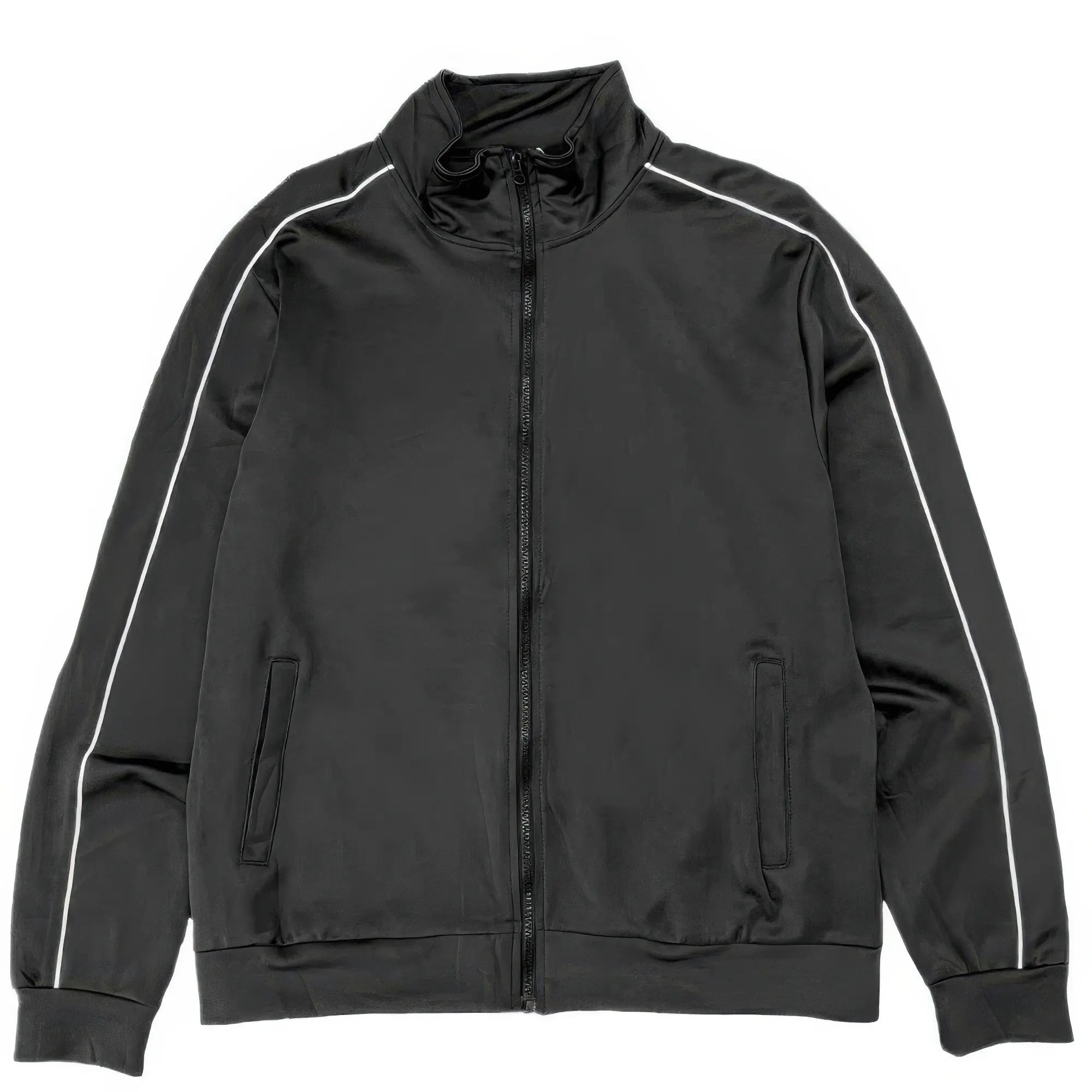 Men's Zip Up Side Pipe Collar Track Jacket | Zarnesh