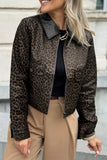 Multicolour Leopard Print Metal Placket Jacket | Zarnesh