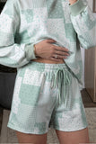 Patchwork Floral Sweatshirt & Shorts Set | Zarnesh