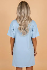 Patriotic Flag Big Bow T-Shirt Mini Dress | Zarnesh