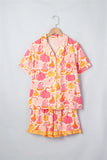 Pumpkin Pocket Shell Short Sleeve Lounge Set | Zarnesh