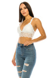 Women Soft High Quality Lace Crop Top Sexy Racerback Bralette Zarnesh