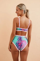 Ricrac Leopard High Waist Bikini Set | Zarnesh