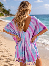 Tie-Dye Waffle Beach Cover-Up Towel One Size | Zarnesh