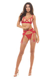 Twist Every Way Chain Bra G String Set | Zarnesh