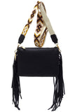 Women Aztec Guitar Strap Fringe Clutch Crossbody Bag Zarnesh