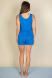Women Basic Comfy Tank Top Mini Casual Shorts Set | Zarnesh