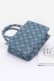 Womens LA Jacquard Denim Fashion Tote Bag | Zarnesh