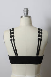 Women Boho Eye Lace Applique Bralette With Removeable Bra Pads Zarnesh