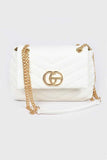 Women CG Logo Quilted Flap Closure Chain Strap Shoulder Bag Zarnesh