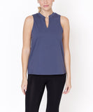 Women Classic V Cut Edge Sleeveless Cotton Jersey Top Zarnesh