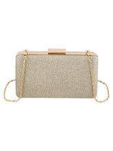Women Compact Stylish Glittered Box Clutch Zarnesh