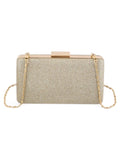 Women Compact Stylish Glittered Box Clutch Zarnesh
