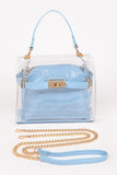 Women Convertible Stadium Tote Bag Crossbody Croc Clutch Set Zarnesh