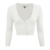 Women’s Cropped Bolero 3/4 Sleeve Cardigan | Zarnesh