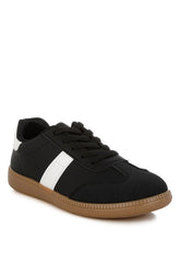 Women Crossover Closed Round Toe Lace Up Flatform Sneaker Zarnesh