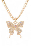 Women’s Crystal Butterfly Statement Necklace Set | Zarnesh