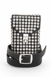 Womens Crystal Studs Cellphone Chain Strap Convertible Bag | Zarnesh