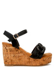 Women Emelda Cushion Chain Pin Buckle Wedges Sandal | Zarnesh