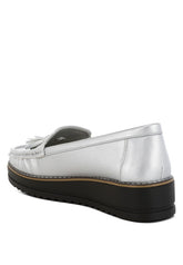 Women Larana Metallic Tassel Detail Loafers Zarnesh