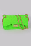 Women Lightweight Secure Closure Quilted Embossed Jelly Bag Zarnesh
