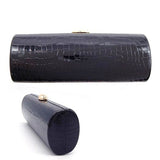 Women Lightweight Textured PU Leather Long Cylinder Clutch Bag Zarnesh