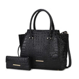 Women MKF Croc Embossed Handbag with Wallets| Zarnesh