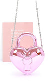 Women Metallic Color Locket Style Clasp Closure Box Clutch Bag Zarnesh