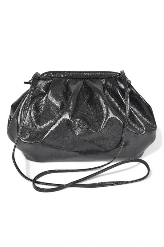 Women Metallic Faux Leather Party Signature Roomy Swing Bag Zarnesh