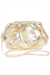 Women Metallic Faux Leather Party Signature Roomy Swing Bag Zarnesh