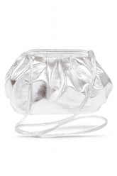 Women Metallic Faux Leather Party Signature Roomy Swing Bag Zarnesh