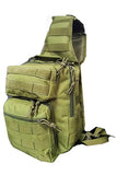 Womens Military Canvas Concealed Adjustable Sling Backpack Zarnesh