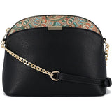 Women Paisley Accent Small Dome Chain Strap Crossbody Bag Zarnesh