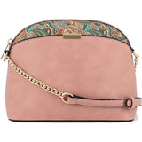 Women Paisley Accent Small Dome Chain Strap Crossbody Bag Zarnesh