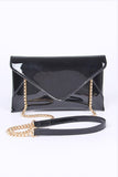 Womens Patent Finish Envelope Clutch Swing Bag | Zarnesh