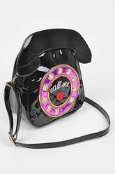 Women Patent Leather Phone Clutch Zarnesh