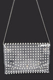 Women Pearl Studs Convertible Envelope Stadium Bag Zarnesh