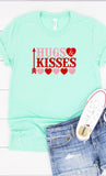 Women Plus Hugs and Kisses Graphic Tee Zarnesh