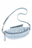 Women Quilted Denim Handle Removeable Strap Swing Bag | Zarnesh