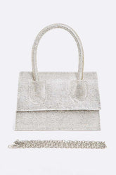 Women’s Rhinestone Convertible Top Handle Clutch Bag | Zarnesh