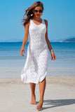 Women Side Split Crochet Coverup Long Beach Maxi Length Zarnesh