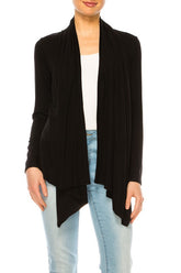 Women Solid Waist Length Cardigan in Relaxed Fit | Zarnesh