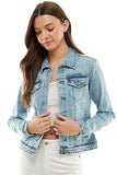 Women Spandex Ladies Casual Denim Jacket | Zarnesh