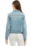 Women Spandex Ladies Casual Denim Jacket | Zarnesh
