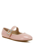 Women Upstage Crystal Buckle Mary Jane Ballerinas | Zarnesh