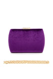 Women Velvet Box Clutch Zarnesh