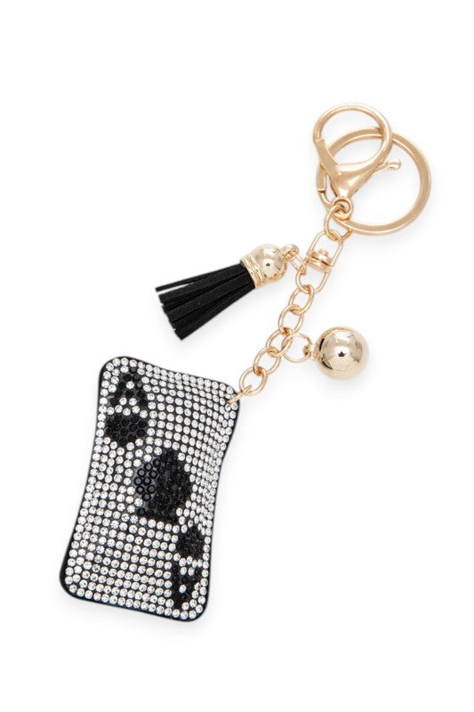 Women’s Ace Of Space Rhinestone Pillow Key Chain | Zarnesh