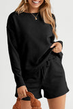 Women’s Adalyn Textured Long Sleeve Top and Drawstring | Zarnesh